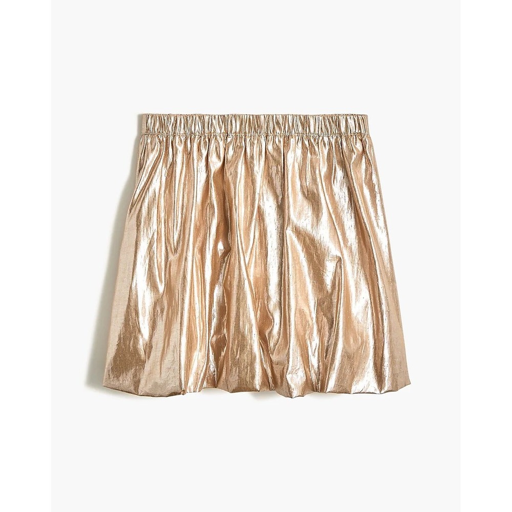 Crewcuts Gold Bubble Skirt Metallic Rose Gold Bubble Hem Size 10 Girls